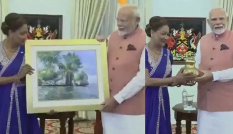 ପ୍ରଧାନମନ୍ତ୍ରୀ କମଳାଙ୍କୁ ମହାକୁମ୍ଭ ଏବଂ ସରୟୁ ନଦୀର ପବିତ୍ର ଜଳ ଦେଲେ ମୋଦି, ଉପହାରରେ ରାମ ମନ୍ଦିରର..