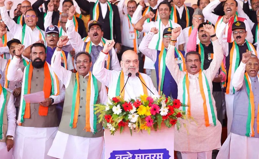 ‘ବନ୍ଦେ ମାତରମ୍’ରୁ ପ୍ରେରଣା ନେଇ ୨୦୪୭ ସୁଦ୍ଧା ଏକ ମହାନ ଭାରତ ନିର୍ମାଣ କରିବାର ସମୟ ଆସିଛି: କେନ୍ଦ୍ର ଗୃହମନ୍ତ୍ରୀ