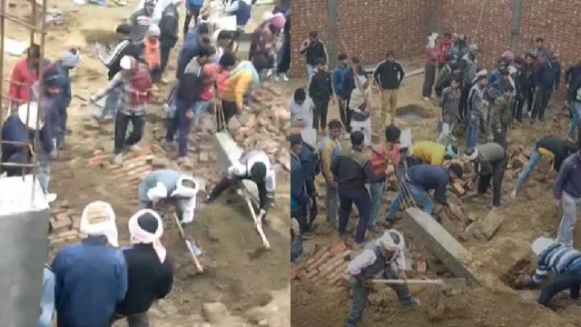 ବେସମେଣ୍ଟ ନିର୍ମାଣ ସମୟରେ କାନ୍ଥ ଧସିଯିବାରୁ ଦୁର୍ଘଟଣା
