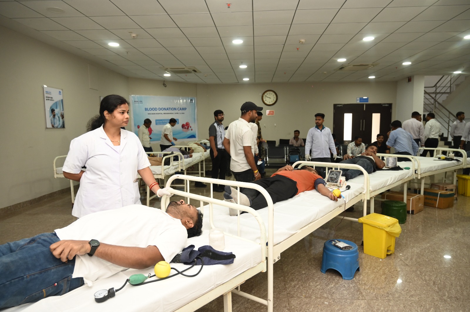 ଟାଟା ଷ୍ଟିଲ୍ ମେରାମଣ୍ଡଳୀଠାରେ ରକ୍ତଦାନ ଶିବିର ଆୟୋଜିତ: ୩୪୦ ୟୁନିଟ୍ ରକ୍ତ ସଂଗୃହୀତ