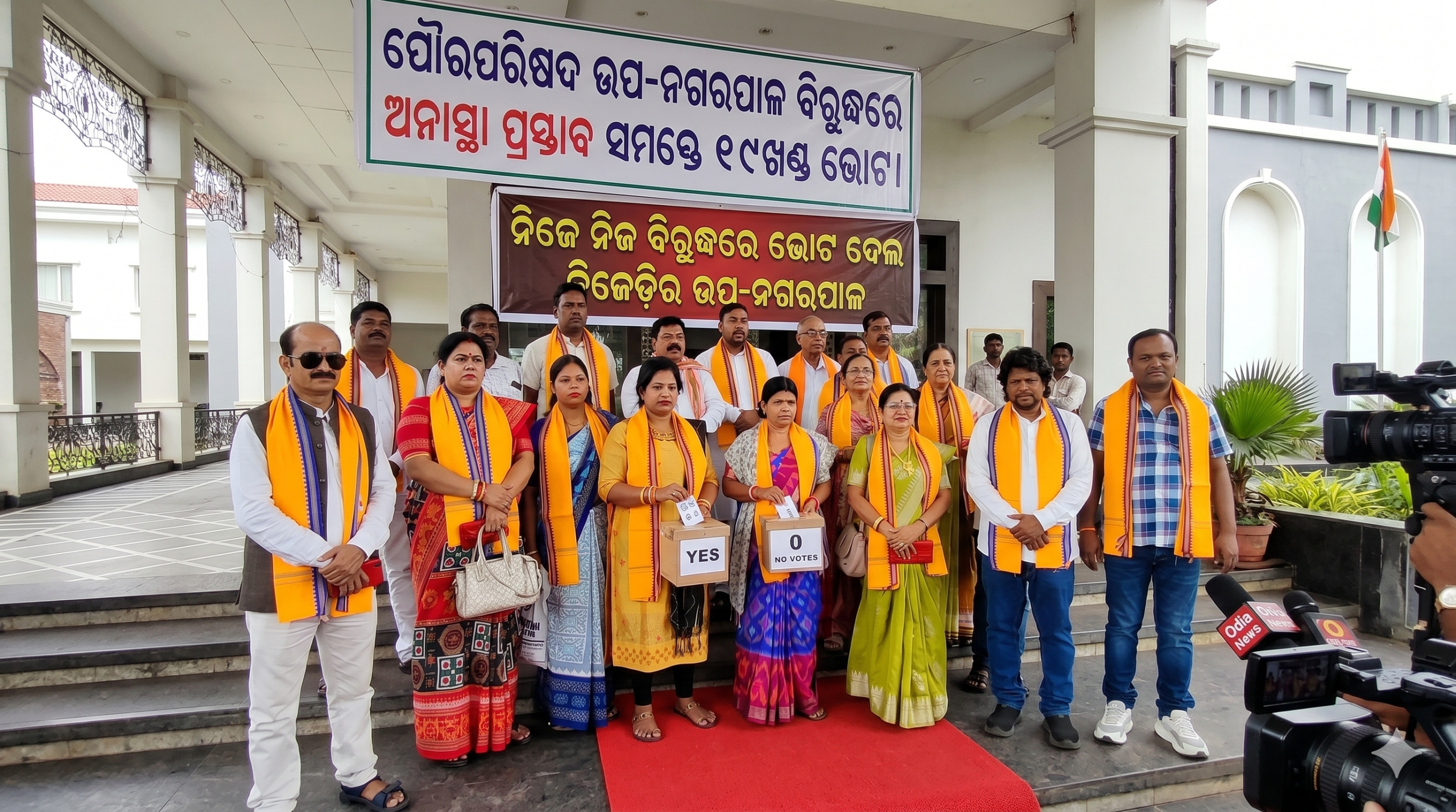 ପୌରପିଷଦ ଉପ-ନଗରପାଳ ବିରୁଦ୍ଧରେ ଅନାସ୍ତ ପ୍ରସ୍ତାବ ସପଖ୍ୟରେ ସମସ୍ତ ୧୯ଖଣ୍ଡ ଭୋଟ;ନିଜେ ନିଜ ବିରୁଦ୍ଧରେ ଭୋଟ ଦେଲେ ବିଜେଡ଼ିର ଉପନଗର ପାଳ