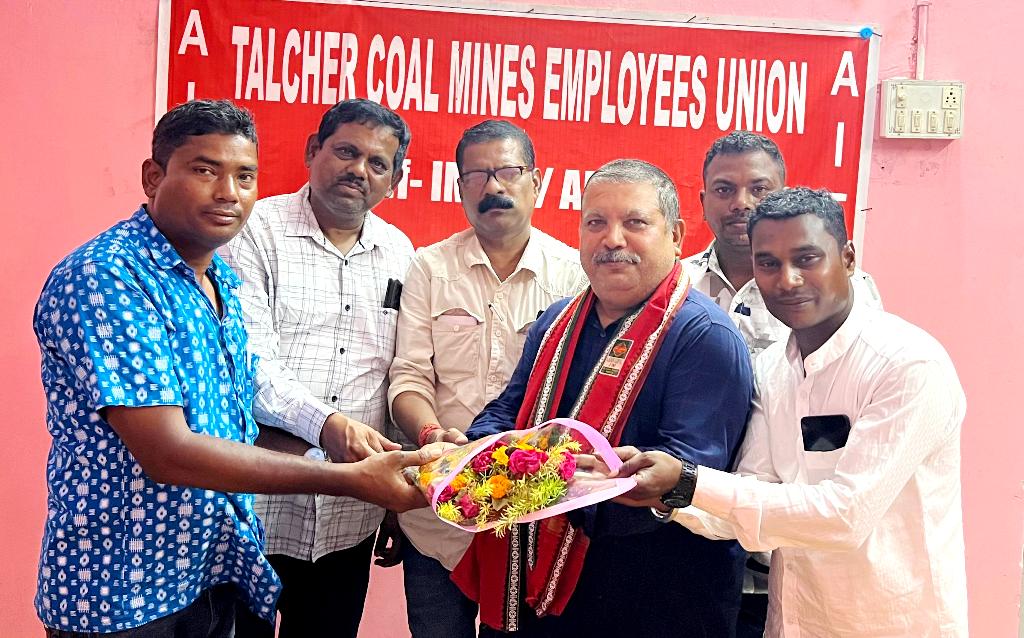 ଏଆଇଟିୟୁସି ଶ୍ରମିକ ସଂଘ ତରଫରୁ ଭାରତୀୟ ଖଣି ଶ୍ରମିକ ମହାସଂଘର ସହ ସଂପାଦକଙ୍କୁ ସମ୍ବର୍ଦ୍ଧନା