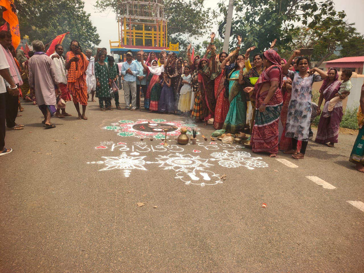 ନୂତନ ଅସ୍ଥାୟୀ ମନ୍ଦିର ପ୍ରତିଷ୍ଠା ଚତୁର୍ଦ୍ଧା ମୂରତିଙ୍କ ପ୍ରାଣ ପ୍ରତିଷ୍ଠା ଓ ପୂଜାର୍ଚ୍ଚନା