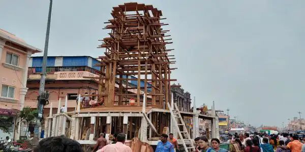 ତିନି ରଥର ବଡକଳସ ପେଣ୍ଡୀରେ ପାପକାର୍ଯ୍ଯ ଓ ୩୨ ଗୋଟି ପାଖୁଡା ନିର୍ମାଣ କାର୍ଯ୍ଯ ଶେଷ
