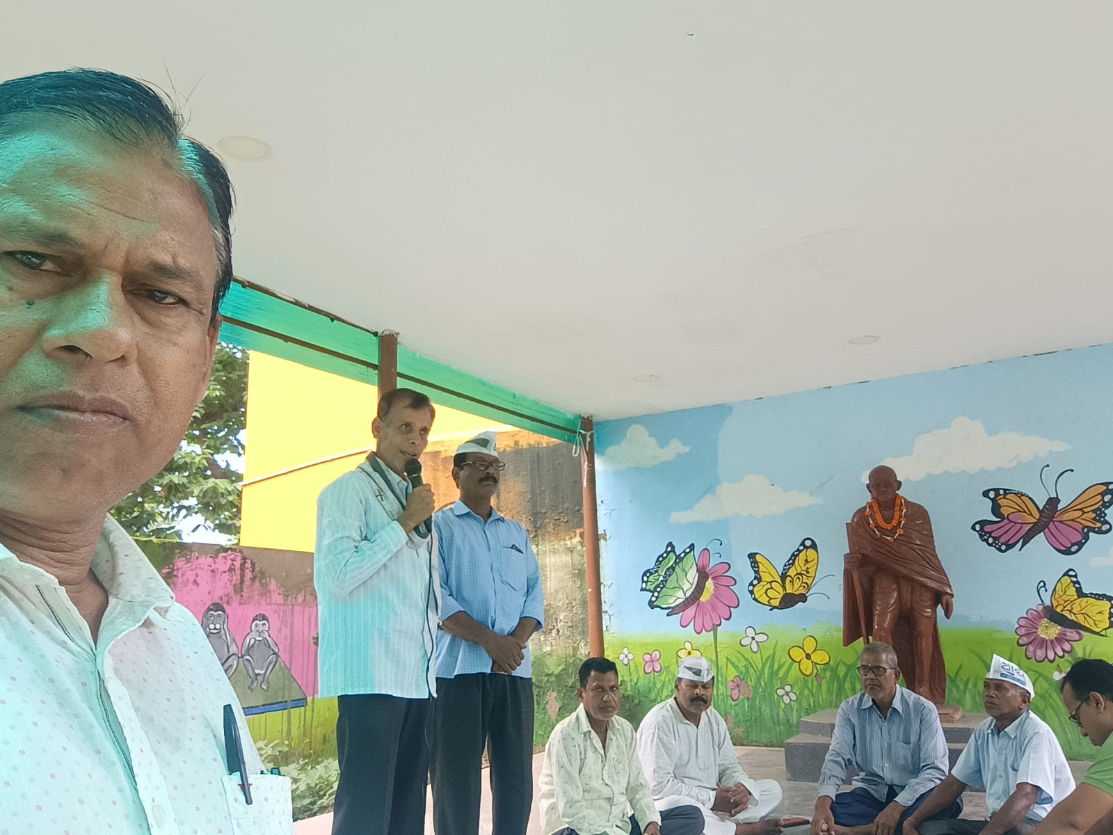 ଯନ୍ତର ମନ୍ତରର ଛାତ୍ର ଆନ୍ଦୋଳନ ଉପରେ ଦିଲ୍ଲୀ ପୋଲିସର ବର୍ବର ଆକ୍ରମଣ ପ୍ରତିବାଦରେ ଆପ୍ ର ଶାନ୍ତିପୂର୍ଣ୍ଣ ଧାରଣା ଓ ନିନ୍ଦା