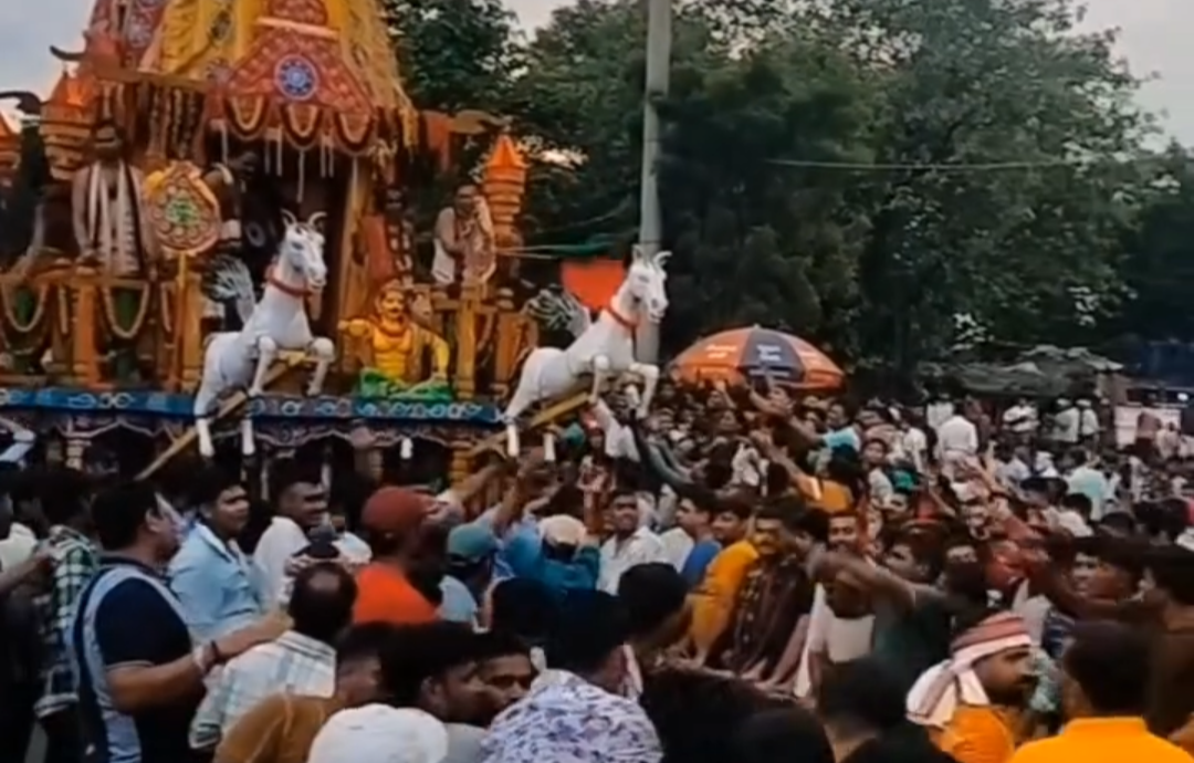 ବଅଁରପାଳ ପଞ୍ଚ ଶ୍ରୀକ୍ଷେତ୍ର ଠାରେ ଭକ୍ତିମୟ ପରିବେଶରେ ସମ୍ପନ୍ନ ହେଲା ପଵିତ୍ର ରଥଯାତ୍ରା
