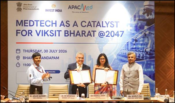 ଭାରତର ମେଡଟେକ୍ କ୍ଷେତ୍ରକୁ ମିଳିବ ନୂଆ ଗତି; Invest India ଓ APACMed ମଧ୍ୟରେ ଚୁକ୍ତି
