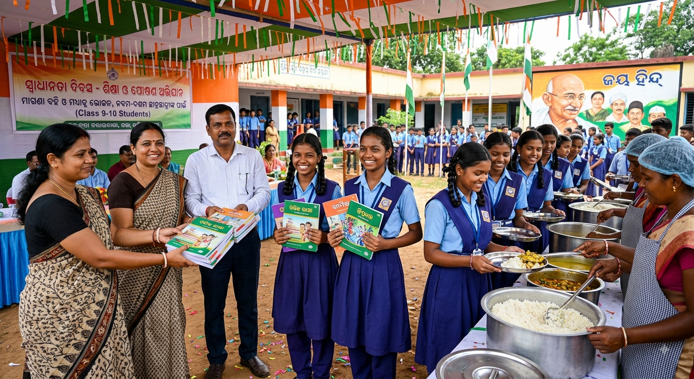 ନବମ-ଦଶମ ପିଲାଙ୍କ ପାଇଁ ବଡ଼ ଘୋଷଣା: ମାଗଣା ବହି ସହ ମିଳିବ ମଧ୍ୟାହ୍ନ ଭୋଜନ