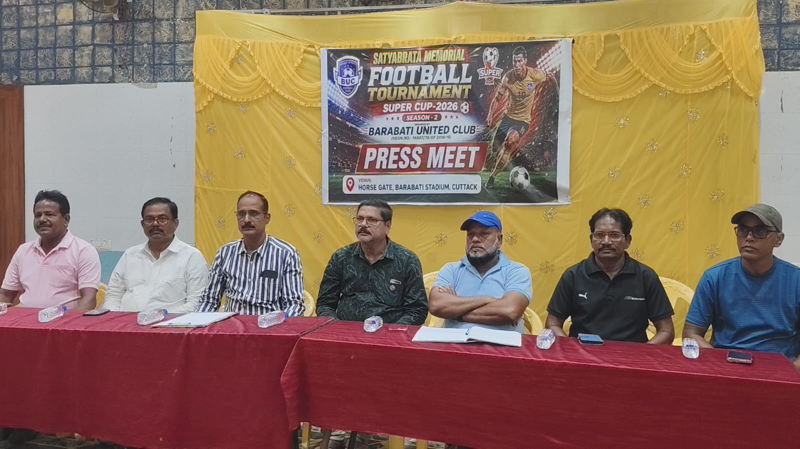 ଦ୍ୱିତୀୟ ସତ୍ୟବ୍ରତ ମେମୋରିଆଲ ଫୁଟବଲ ଟୁର୍ଣ୍ଣାମେଣ୍ଟ ପାଇଁ ଚୂଡ଼ାନ୍ତ ପ୍ରସ୍ତୁତି ବୈଠକ