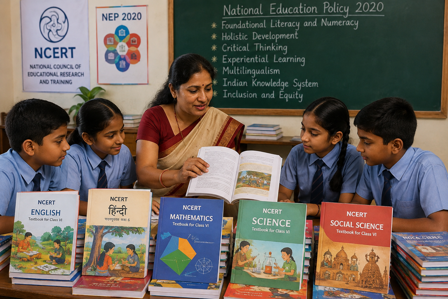 NEP-2020 ଅନୁସାରେ NCERT ପାଠ୍ୟକ୍ରମରେ ବଡ଼ ପରିବର୍ତ୍ତନ: ଶ୍ରେଣୀ ୧ରୁ ୯ ପାଇଁ ନୂଆ ସିଲାବସ୍ ଓ ପାଠ୍ୟପୁସ୍ତକ