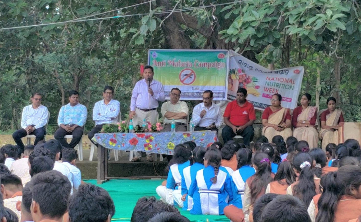 ପିଏମ୍ ଶ୍ରୀ ଜନତା ସରକାରୀ ହାଇସ୍କୁଲରେ ଜାତୀୟ ପୋଷଣ ସପ୍ତାହ ଏବଂ ଡେଙ୍ଗୁ ଓ ମ୍ୟାଲେରିଆ ସଚେତନତା କାର୍ଯ୍ୟକ୍ରମ