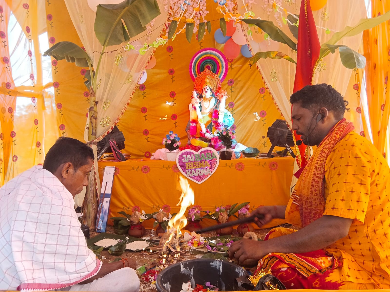 ବ୍ରାହ୍ମଣଧରା ସାମଘାନିଆ ସାହିର ବିଶ୍ୱକର୍ମା ପୂଜା ଅନୁଷ୍ଠିତ………