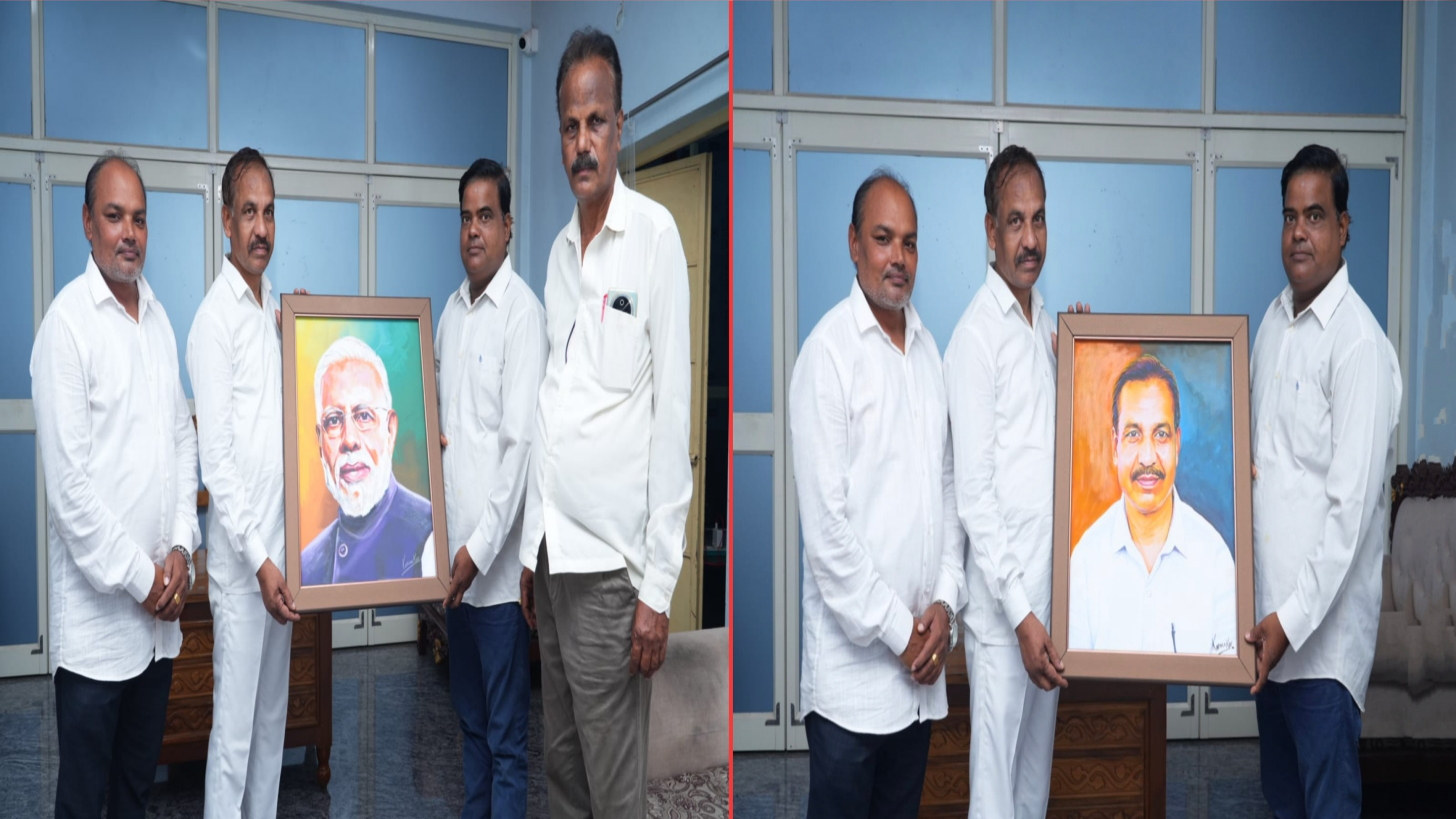 ପ୍ରଧାନମନ୍ତ୍ରୀ ମୋଦିଙ୍କ ଜନ୍ମଦିନରେ ମନ୍ତ୍ରୀ ବିଭୂତି ଜେନାଙ୍କୁ ଯୁବ ଚିତ୍ରଶିଳ୍ପୀଙ୍କ ହାତତିଆରି ତୈଳଚିତ୍ର ପ୍ରଦାନ