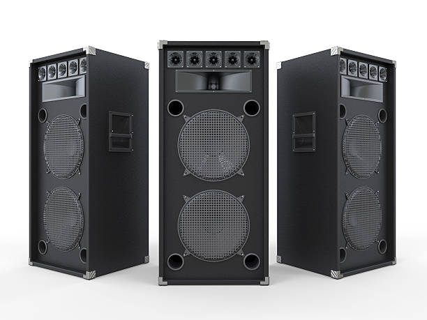 Audio Speakers isolated on white background. 3D render