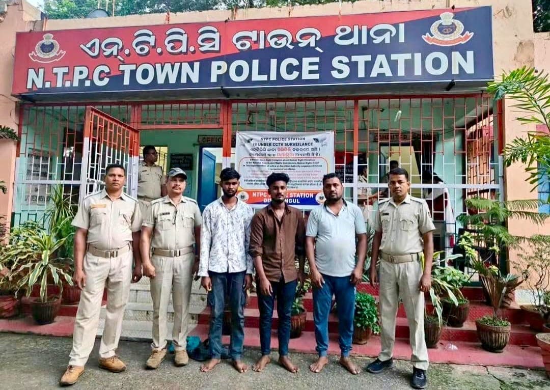NTPC ଅଞ୍ଚଳରେ ତମ୍ବା ତାର ଚୋରି ମାମଲା: ୩ ଗିରଫ, ଚୋରି ସାମଗ୍ରୀ ଜବତ