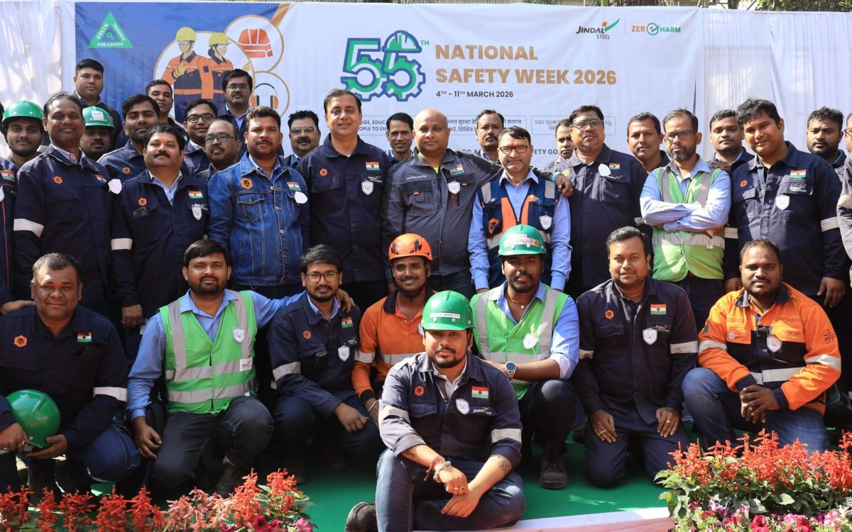 ଜିନ୍ଦଲ ଷ୍ଟିଲ ପକ୍ଷରୁ ୫୫ତମ ଜାତୀୟ ସୁରକ୍ଷା ସପ୍ତାହ ପାଳିତ