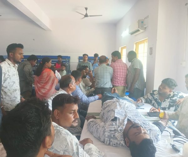 କେନ୍ଦ୍ରମନ୍ତ୍ରୀ ଧର୍ମେନ୍ଦ୍ର ପ୍ରଧାନ ଙ୍କ ଜନ୍ମଦିନ ଅବସରରେ ହିନ୍ଦୋଳରେ ରକ୍ତଦାନ ଶିବିର