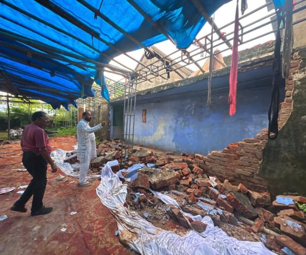 ଏକାଦଶାହ କର୍ମରେ କାନ୍ଥ ଭୂଷୁଡ଼ି ଜଣେ ମୃତ, ୫ଗୁରୁତର
