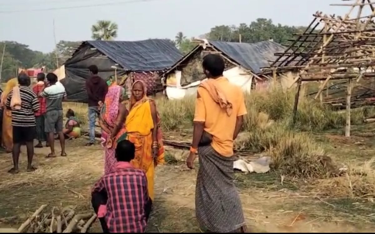 ସରକାରଙ୍କ ର ବିଚିତ୍ର ନିୟମ | ବିସ୍ଥାପିତ ଷୋହଳ ଦଳିତ ପରିବାର ଙ୍କ ର ଦଣ୍ଡା ରେ ଜରିପାଲ ତଳେ ବିତୁଛି ଜୀବନ