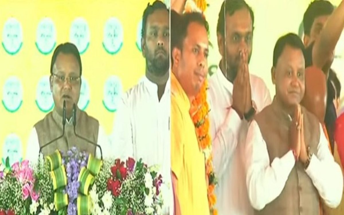 ବିଜେପିର ବିଜୟ ସକଳ୍ପ ସମାବେଶ ଓ ମହା ମିଶ୍ରଣ ପର୍ବରେ ଯୋଗଦେଲେ ମୂଖ୍ୟମନ୍ତ୍ରୀ